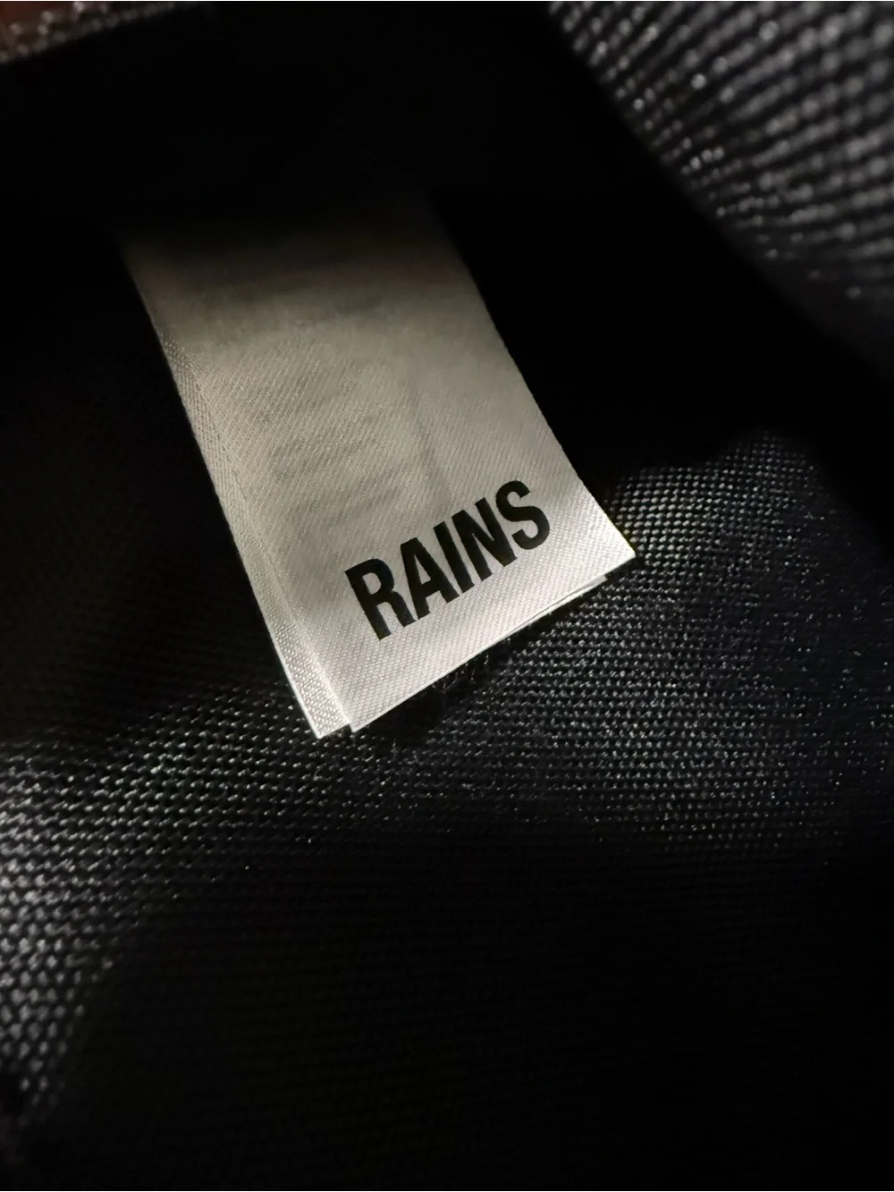 RAINS Trail Backpack Mini Black Waterproof Unisex Laptop Bag